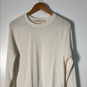 H&M White Crewneck Knit L.O.G.G.